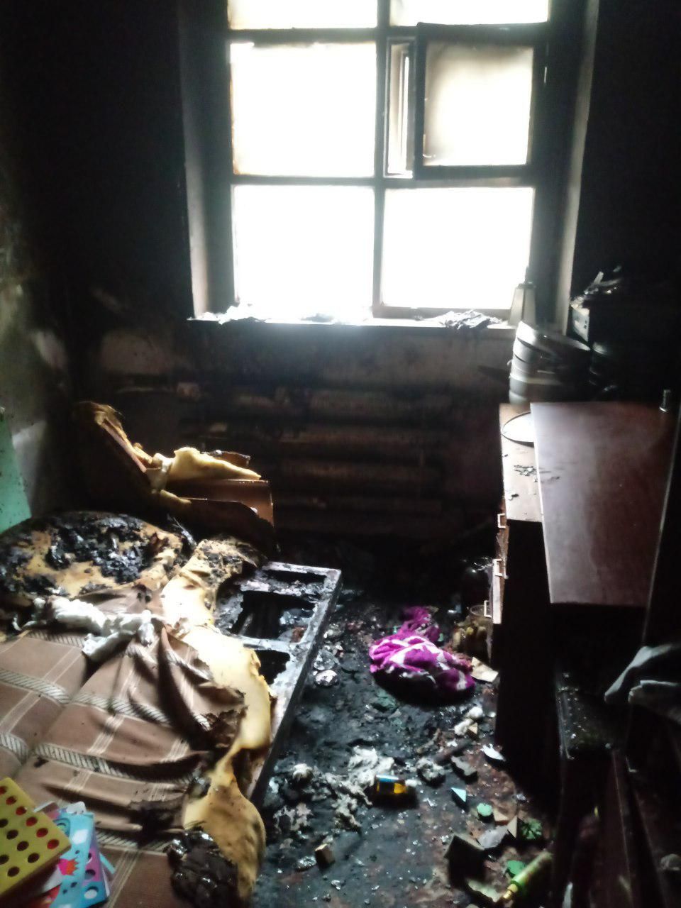 На Медной Шахте произошел пожар в квартире