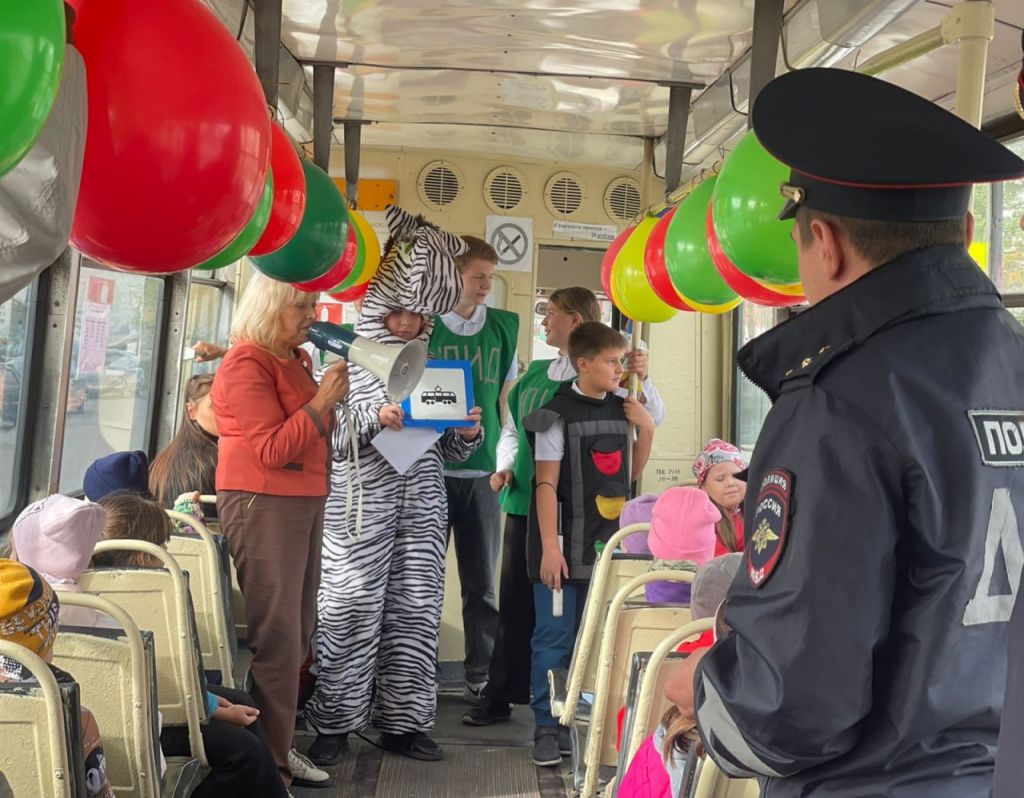 В рейс вышел "Учебный трамвай". Фото: ГИБДД Краснотурьинска