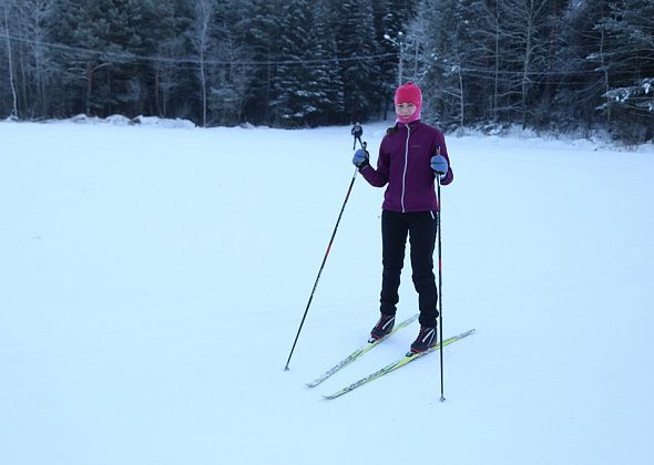 Валерия Полякова в составе сборной Свердловской области заняла первое место на лыжной гонке Первенства России