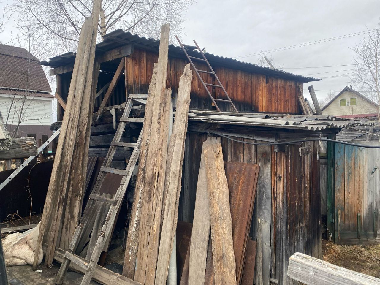 На Рудничном горела баня