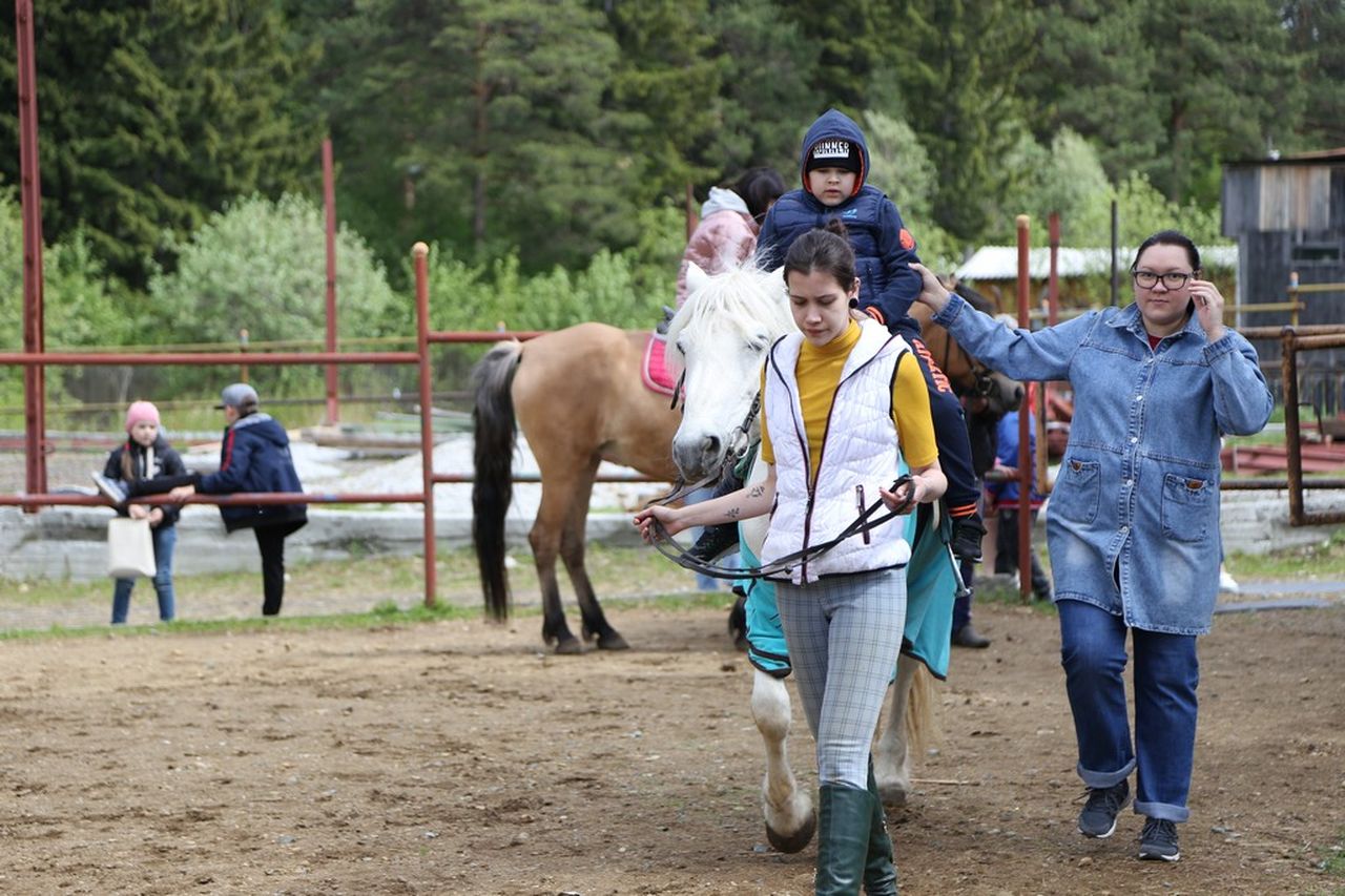 Первоклассники школы № 17 отметили День защиты детей в конном клубе 