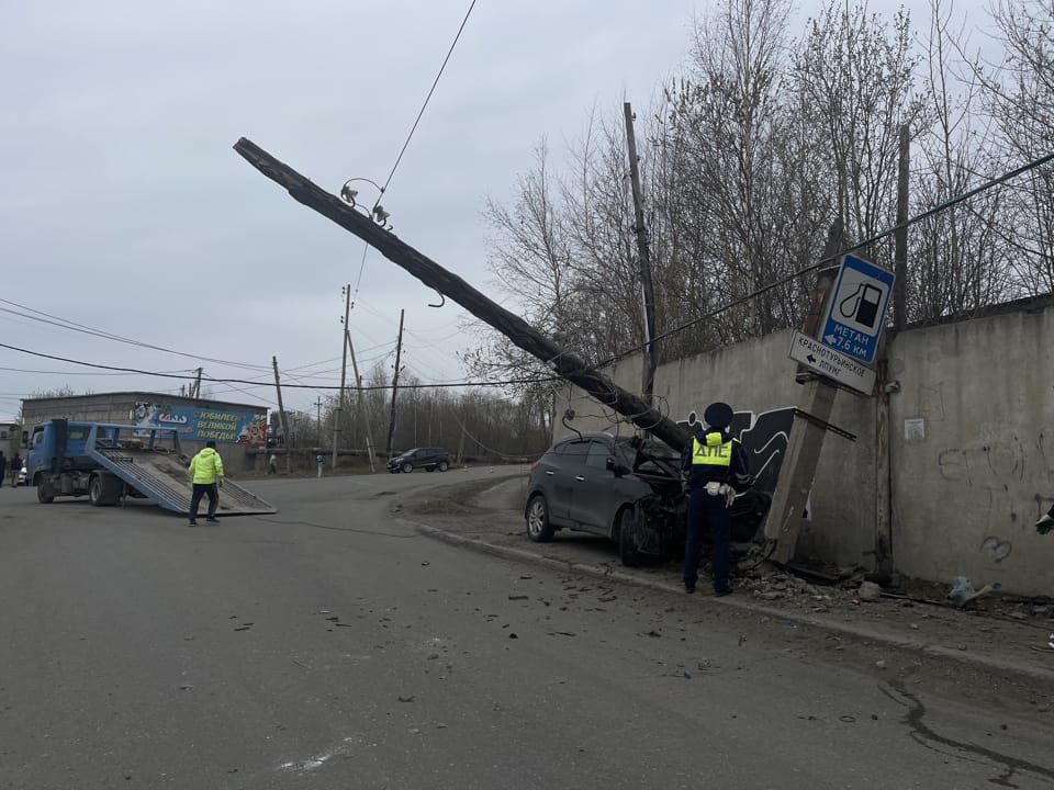 Водитель, который лишил часть города электроэнергии, пытался скрыться от полиции