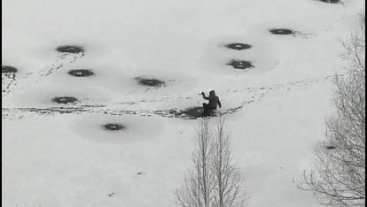 Горожане уже рыбачат на льду, но это крайне опасно