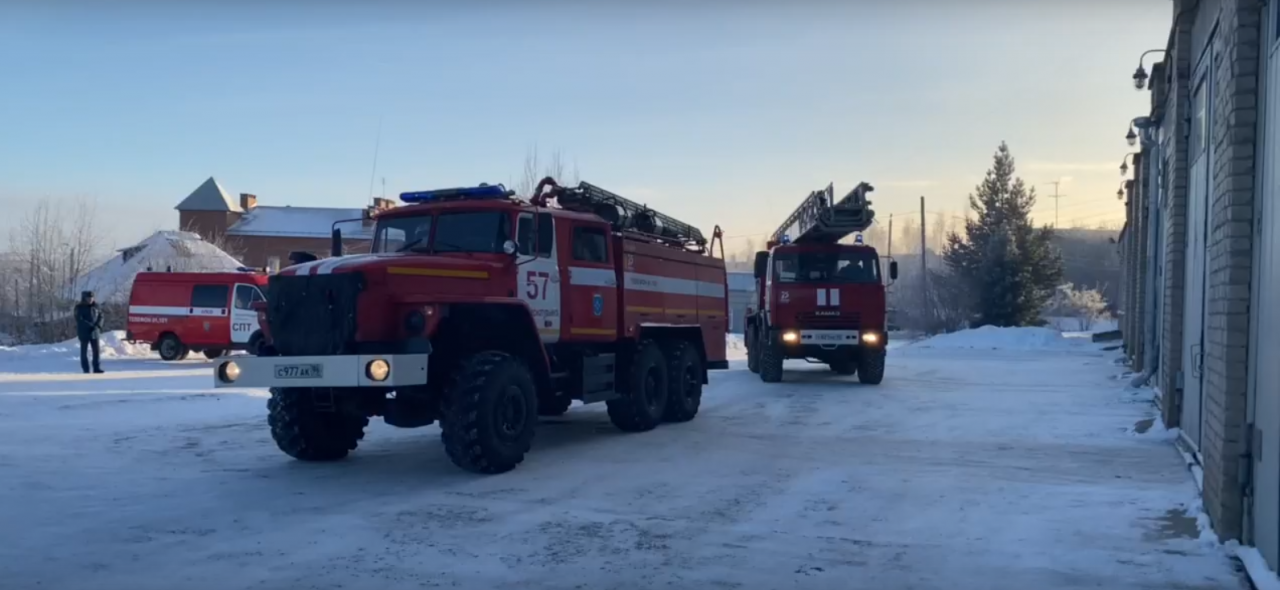 Учебное возгорание произошло в пожарной части Краснотурьинска