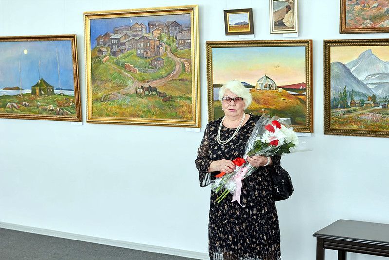 В Выставочном зале прошло открытие выставки «Классика Уральской живописи», художник Михаил Гуменных