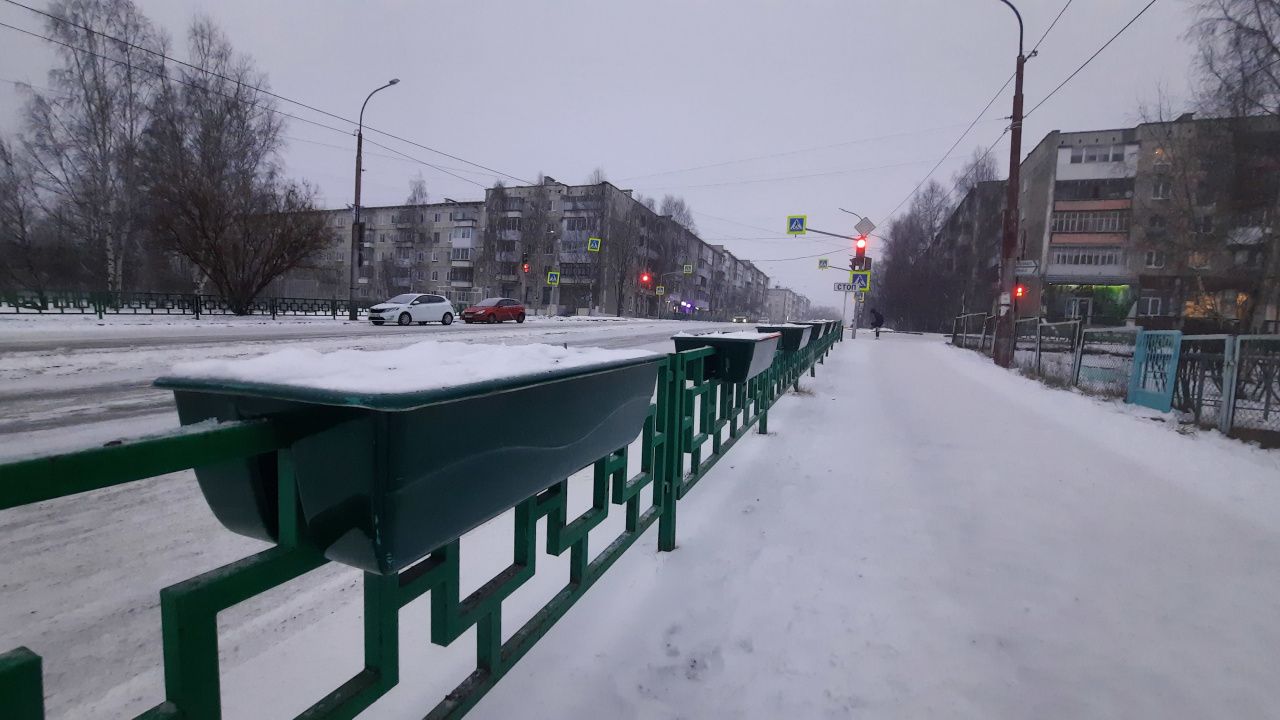 Вазоны не уберут на зиму 