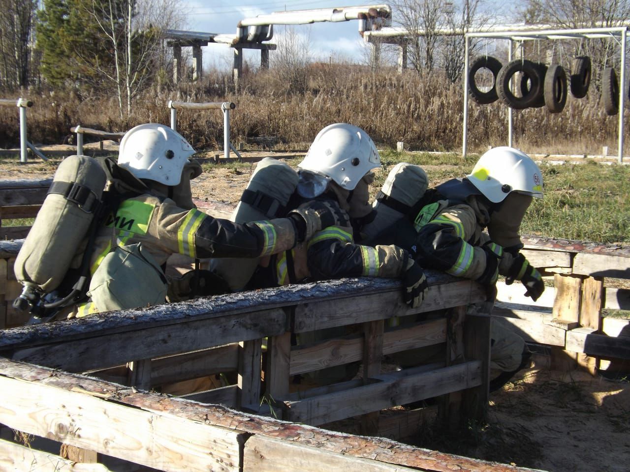 Краснотурьинские пожарные боролись за звание лучшего звена газодымозащитной службы