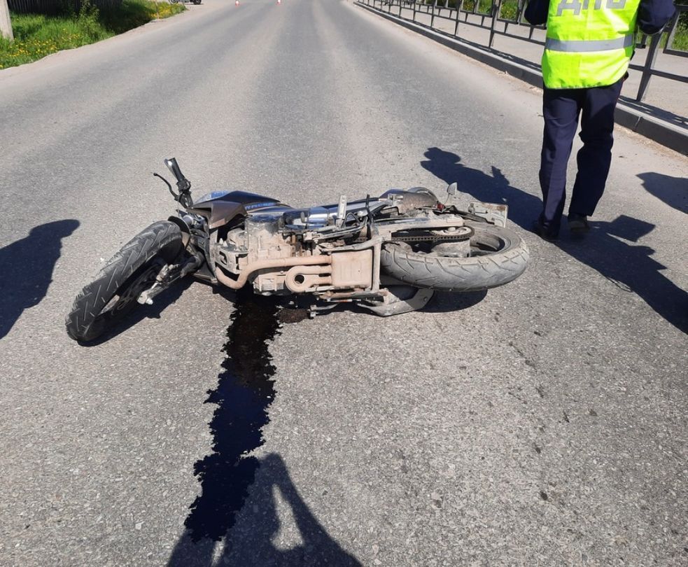 В Серове в ДТП попал мотоциклист из Краснотурьинска