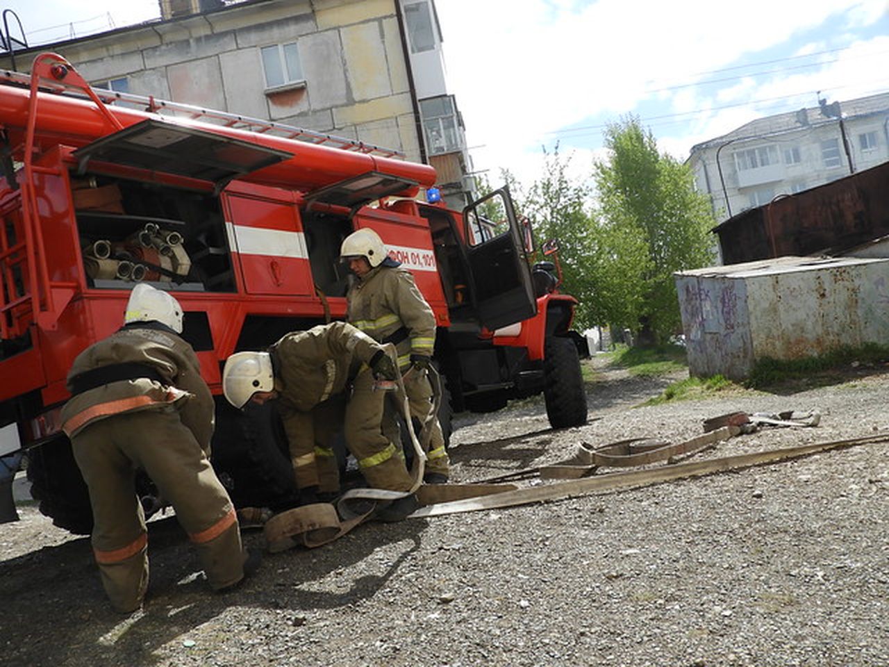 В Краснотурьинске произошел пожар в жилой квартире 