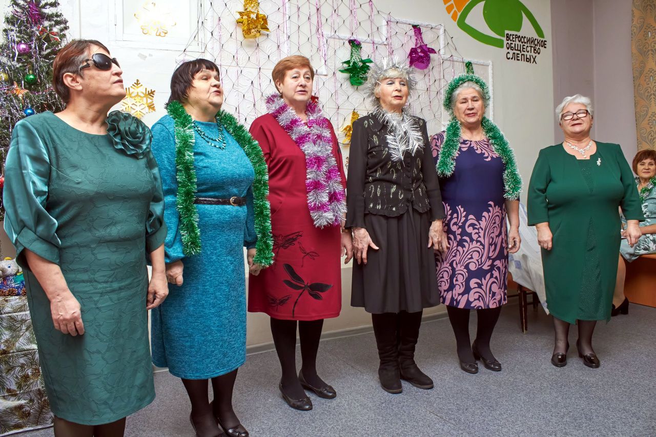 В обществе слепых прошел новогодний концерт
