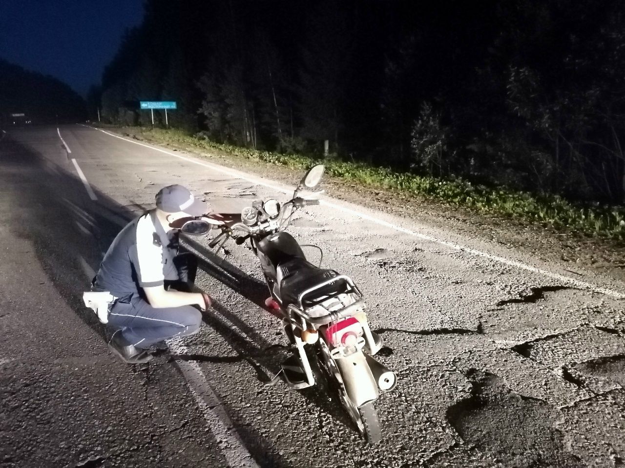 Под Сосьвой в ДТП попал краснотурьинец на мопеде