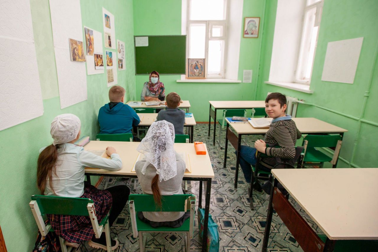 Вчера воскресная школа возобновила занятия