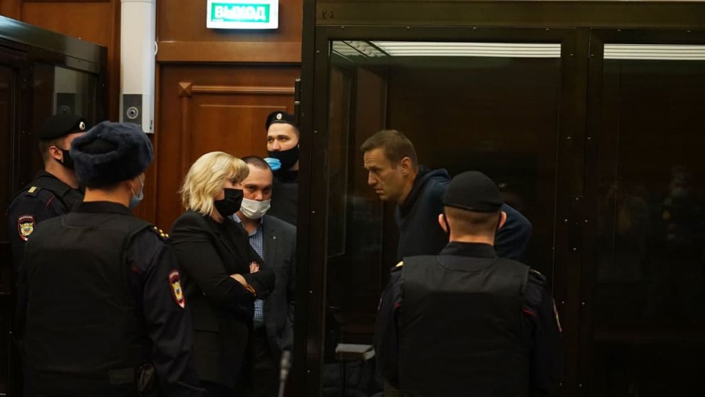 В колонии, согласно решению суда, Алексей Навальный должен будет провести 2 года и 8 месяцев. Фото: пресс-служба Мосгорсуда