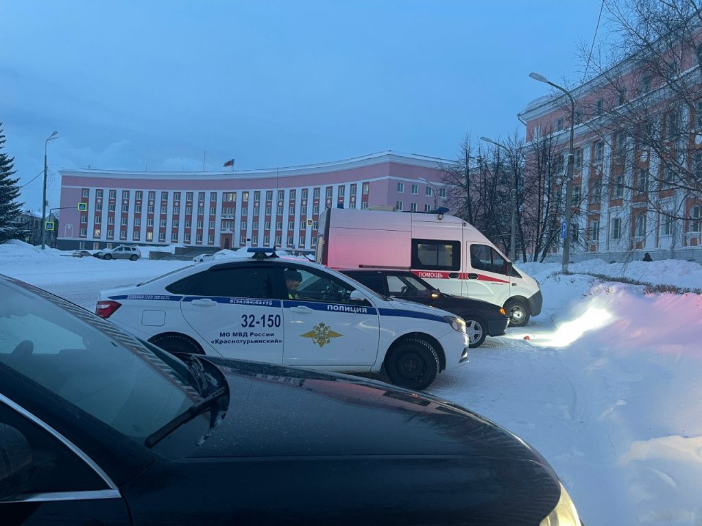 Сотрудники Госавтоинспекции выясняют обстоятельства ДТП на улице Ленина. Фото: ГАИ