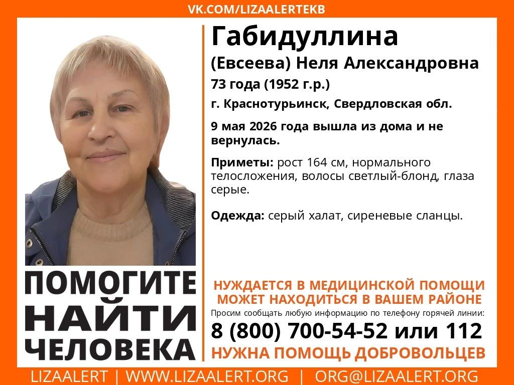 Отряд "ЛизаАлерт" разместил ориентировку. Иллюстрация: "ЛизаАлерт"