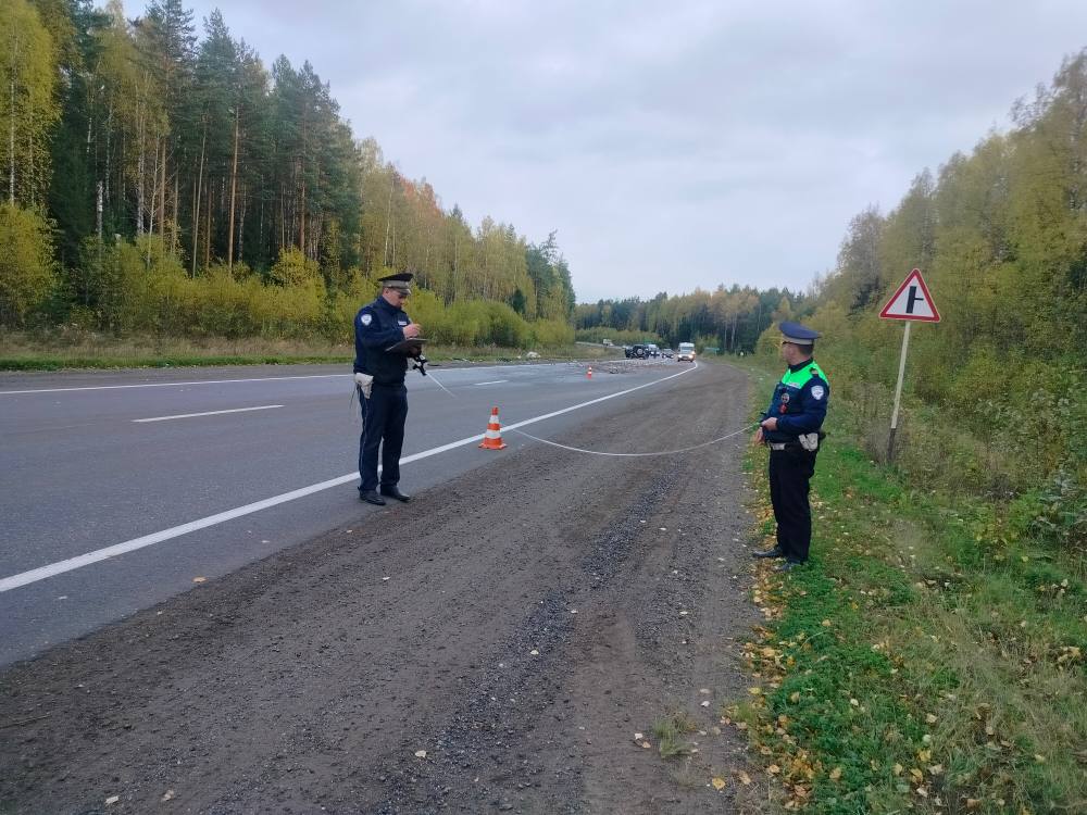 На месте происшествия полицейские провели необходимые процессуальные действия. По факту аварии проводится проверка. Фото: Госавтоинспекция