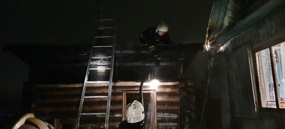 В Краснотурьинске произошел пожар в бане