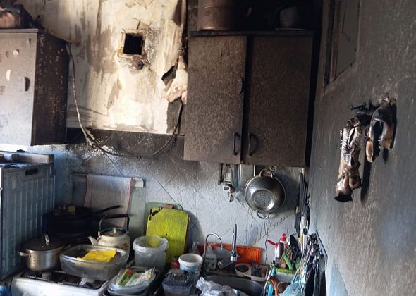 В доме на 8 Марта горела кухня