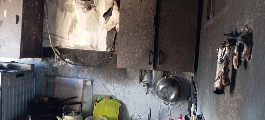 В доме на 8 Марта горела кухня