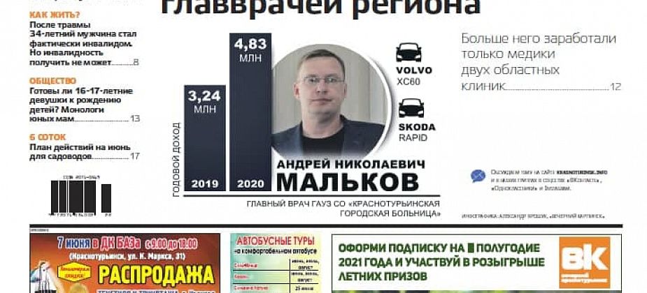 Свежая «Вечерка»: какой доход у главврача, кто приедет на День металлурга и как справиться с шумными соседями