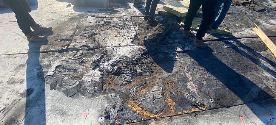 В строящемся ФОКе произошел пожар 