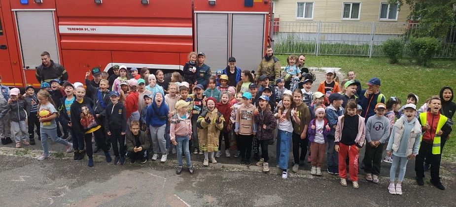 В лагере при школе №15 прошел День пожарной безопасности