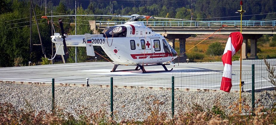 В 2022 году с вертолетной площадки в Краснотурьинске транспортировали 116 детей