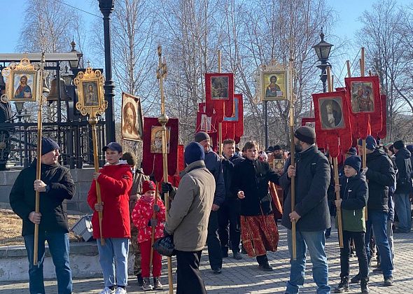 После трехлетнего перерыва православные отметили Пасху крестным ходом