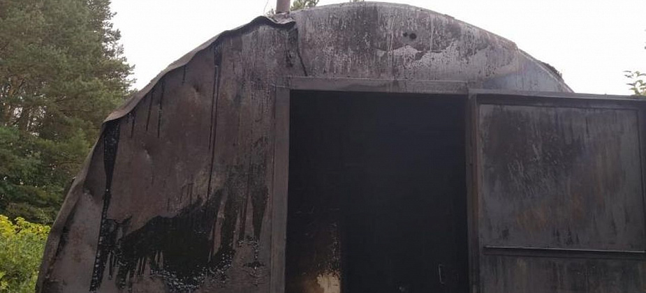 На Медном руднике горела баня