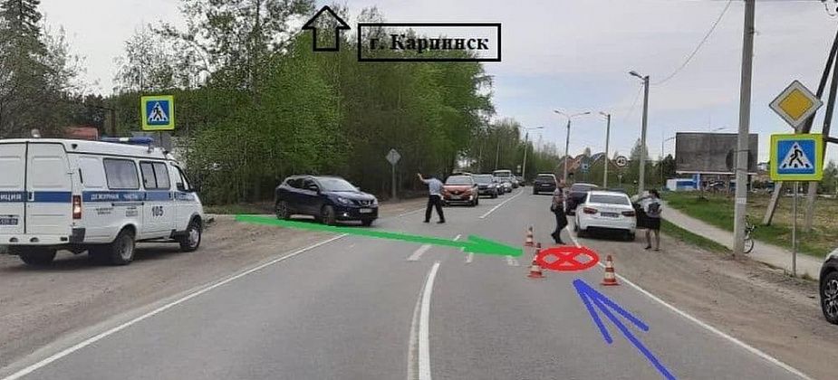 Водитель из Карпинска сбила 13-летнюю велосипедистку из Краснотурьинска