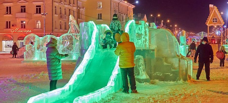Детский праздник в ледовом городке переносят на следующую неделю из-за погоды