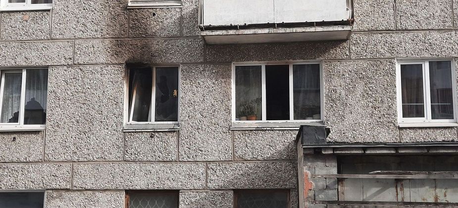Горела кухня на улице Попова, 73
