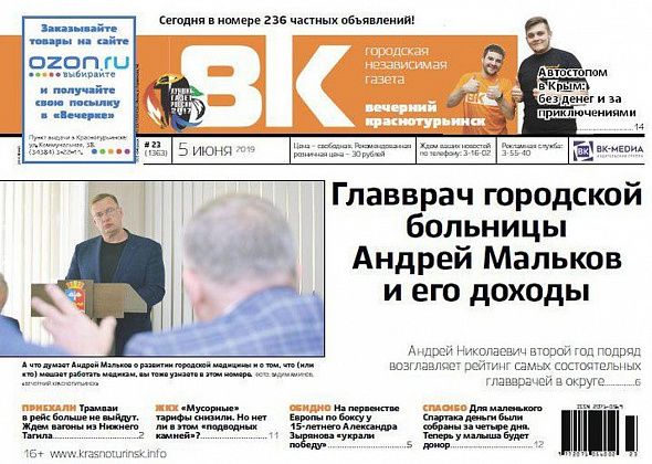Доходы главврачей, снижение тарифов за мусор и чудо для Спартака - читаем свежую “Вечерку”