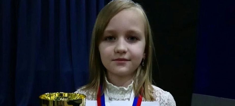 8-летняя Настя Грацкова стала обладательницей детского кубка России по шахматам
