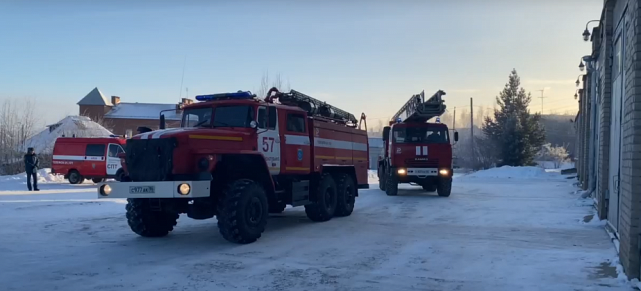 Учебное возгорание произошло в пожарной части Краснотурьинска