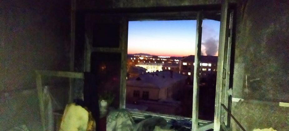 8 марта горела квартира на Коммунальной 