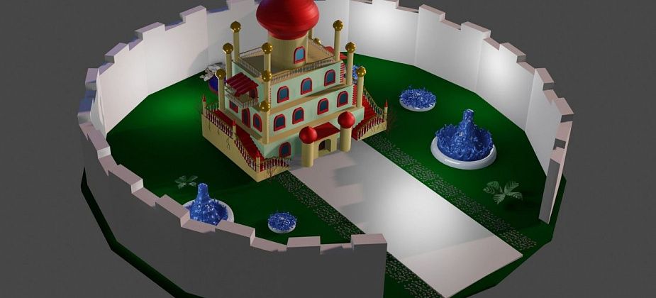 Воспитанники "Кванториума" заняли первое место в конкурсе. Они спроектировали  3D-модель дворца