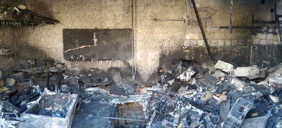 Взрывы газа практически уничтожили два гаража 