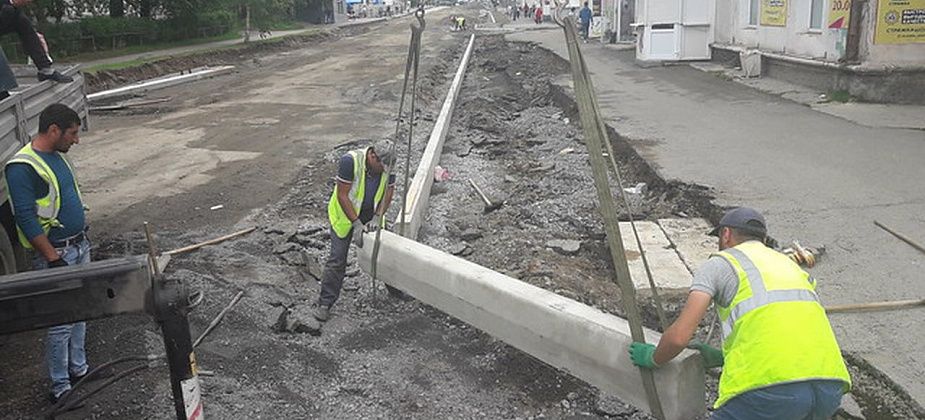 Дорогу на улице Ленина откроют в начале августа