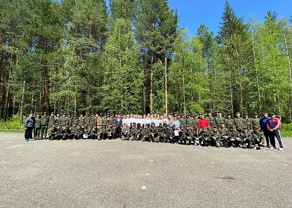 В военно-полевых сборах участвовало более 100 школьников 