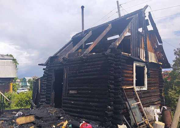В районе Медного Рудника произошел пожар 