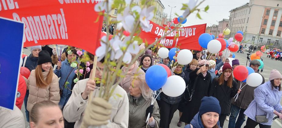 От площади до Металлургов: Краснотурьинск встретил Первомай