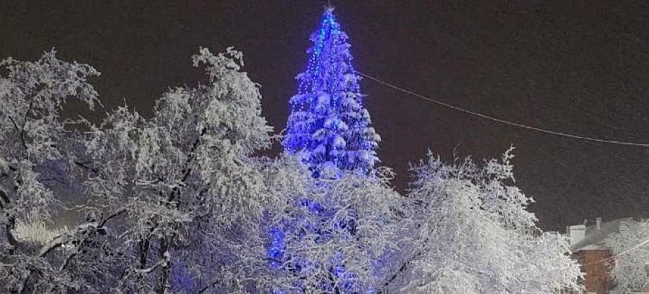 На Медной Шахте впервые за 20 лет украсили новогоднюю елку