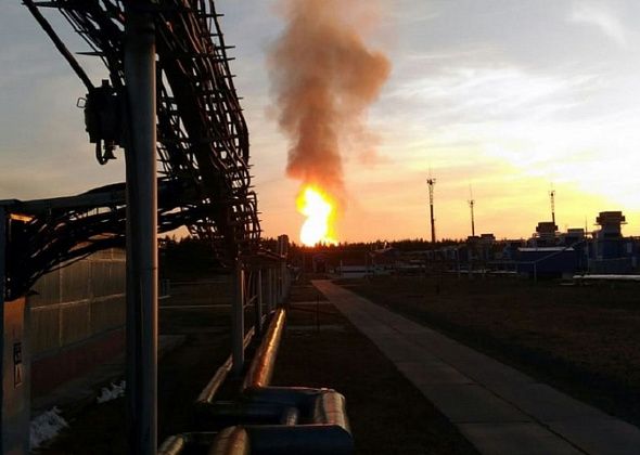 Близ Пелыма взорвался и загорелся газопровод. Названа возможная причина