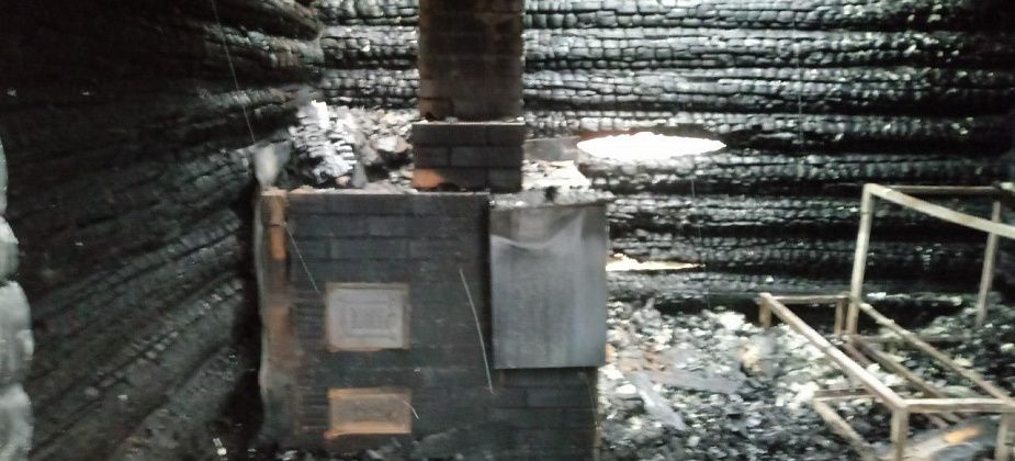 На Воронцовке загорелась новая баня. Пожар здесь был неизбежен