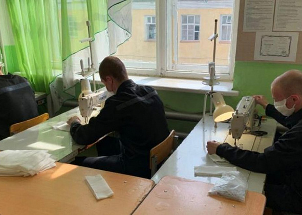 Двое осужденных ИК-3 заработали 90 тысяч рублей на двоих за пошив масок