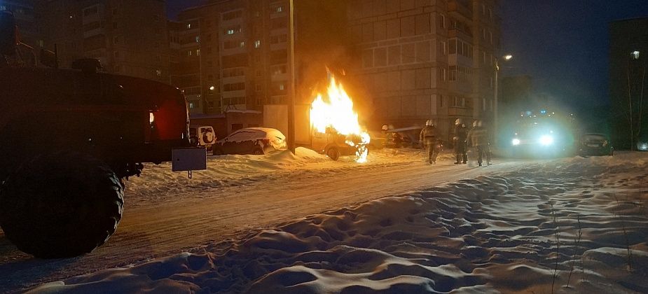 В Краснотурьинске сгорела «Газель»