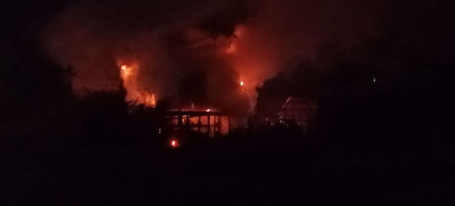 На 42-м квартале горел садовый дом