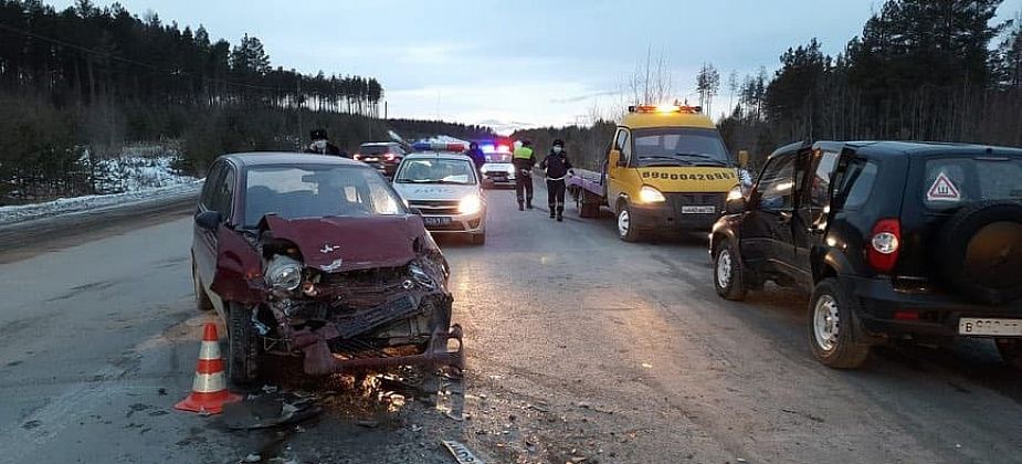 На трассе Карпинск-Краснотурьинск столкнулись Матиз и Шевроле