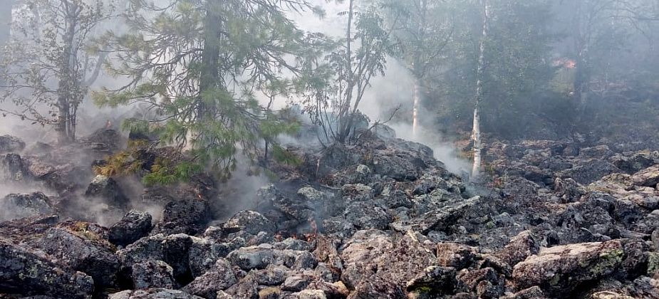В Карпинске тоже горят леса: зарегистрировано девять лесных пожаров